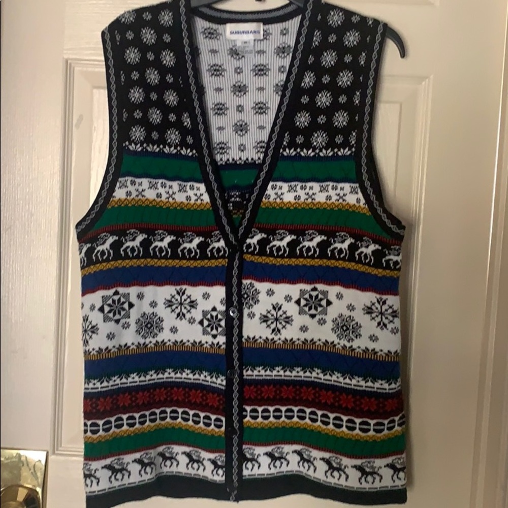 BLACK NORDIC HOLIDAY VEST